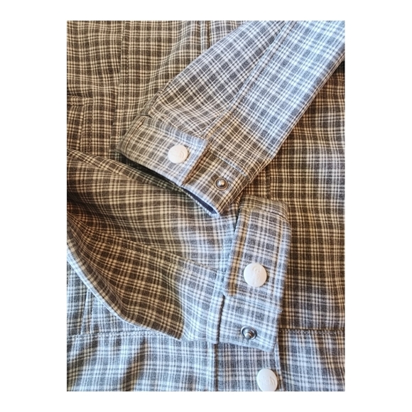 The North Face moonlight gray Wildcat soft shell plaid winter jacket M - Picture 8 of 16